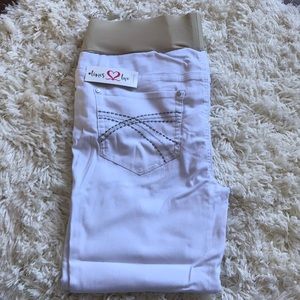 Times Two white maternity pants